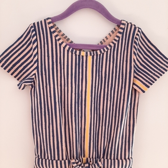 Peekaboo Beans Striped Jumpsuit size 4 - Picture 3 of 8